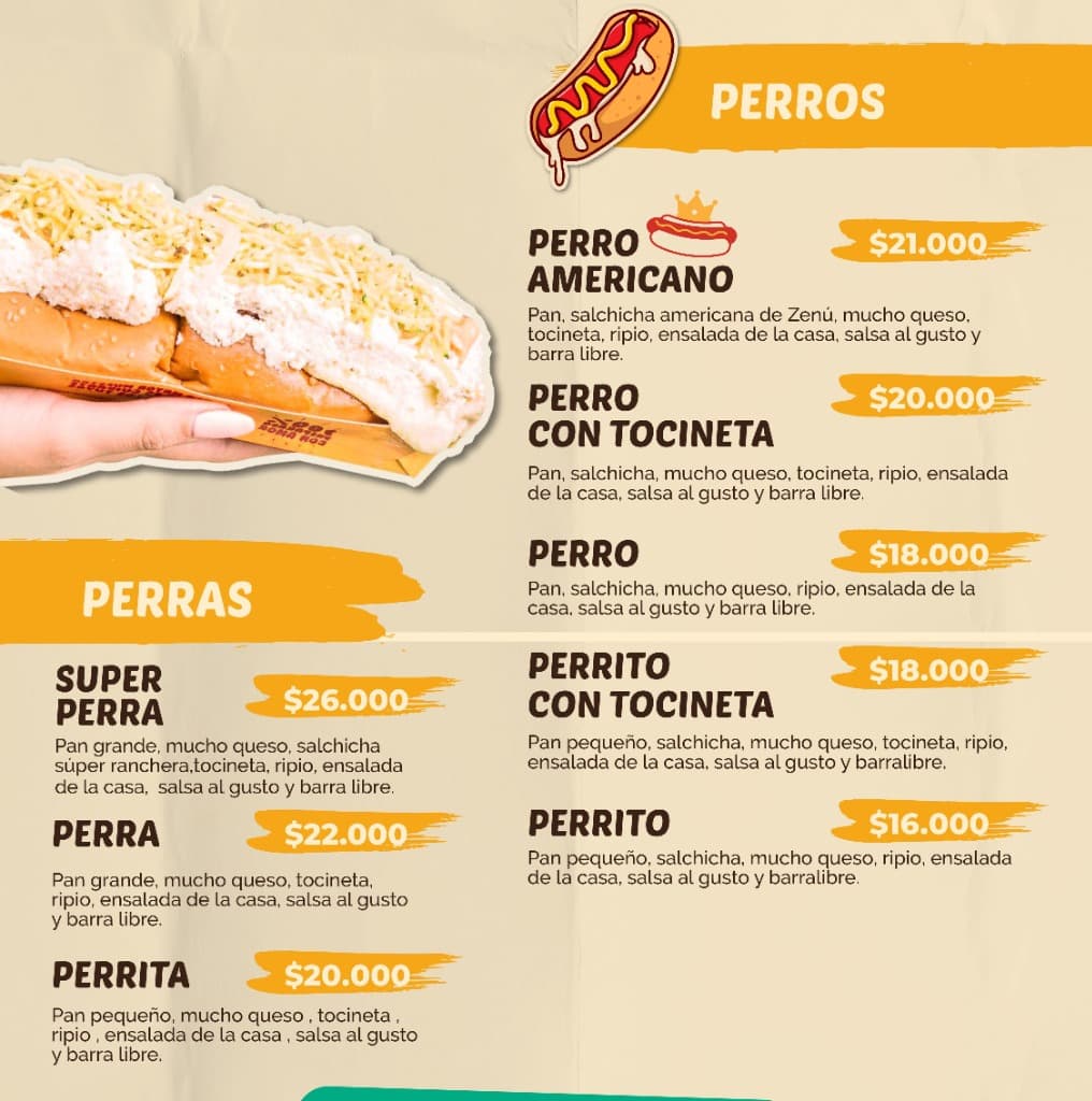 Hot Cheese Menu - Click para ver PDF completo
